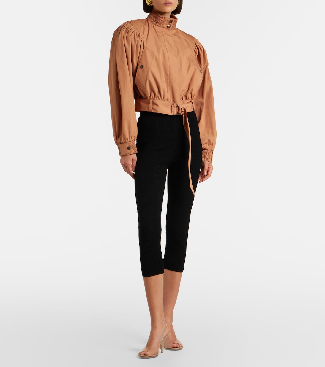 Leather-trimmed slingback sandals | Gianvito Rossi