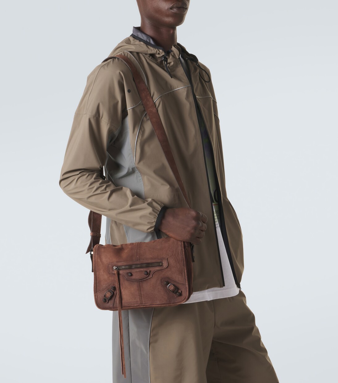 Messenger Bag Le City Small aus Veloursleder | Balenciaga