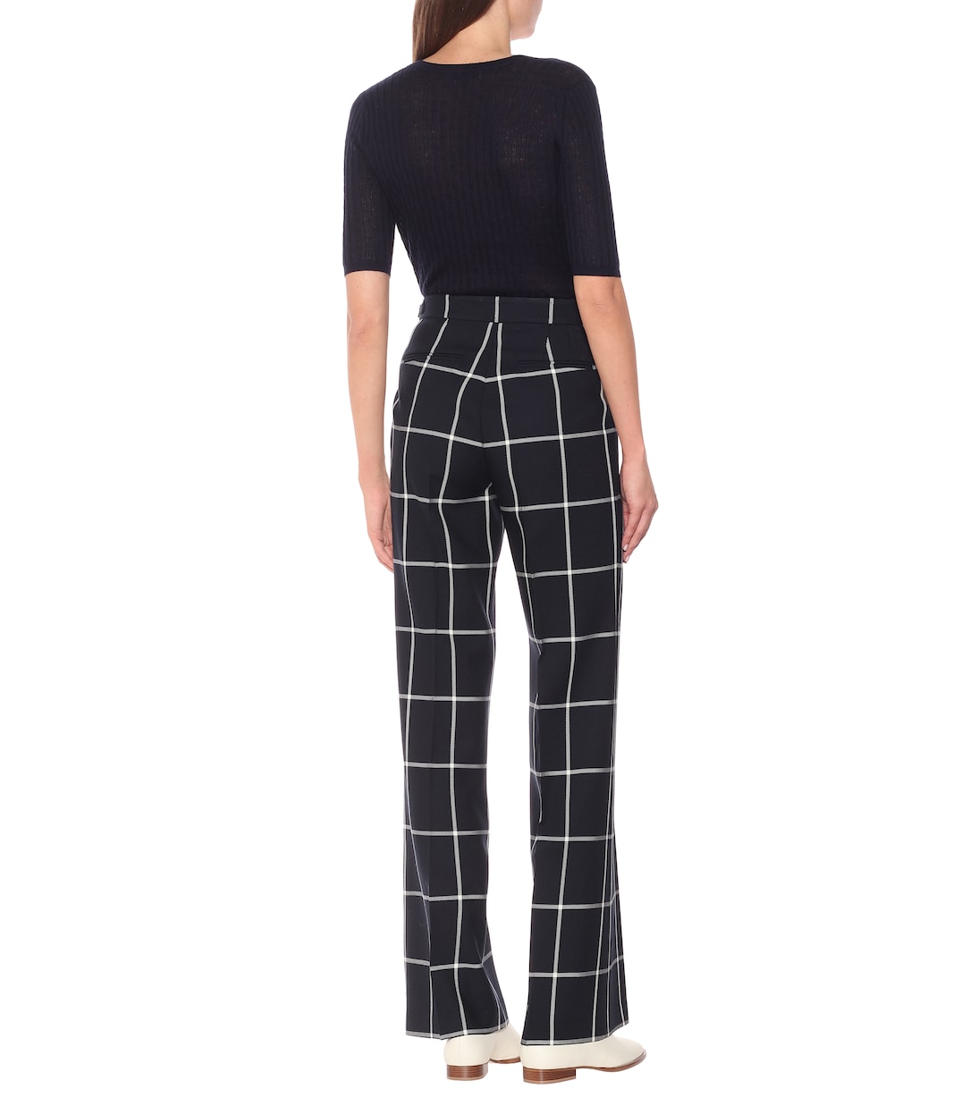Karierte Hose Leda aus Wolle | Gabriela Hearst
