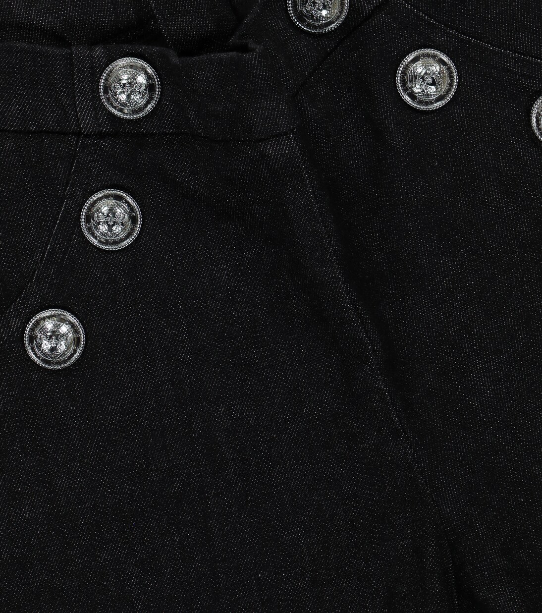 Stretch-cotton denim shorts | Balmain Kids