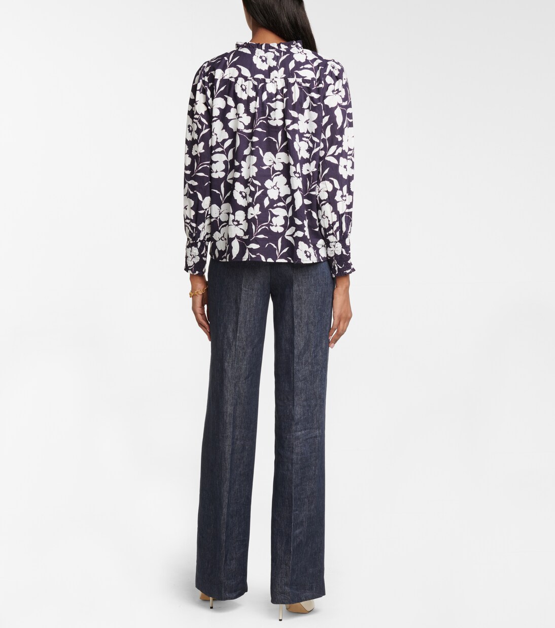 Top Anissa en coton à fleurs | Velvet