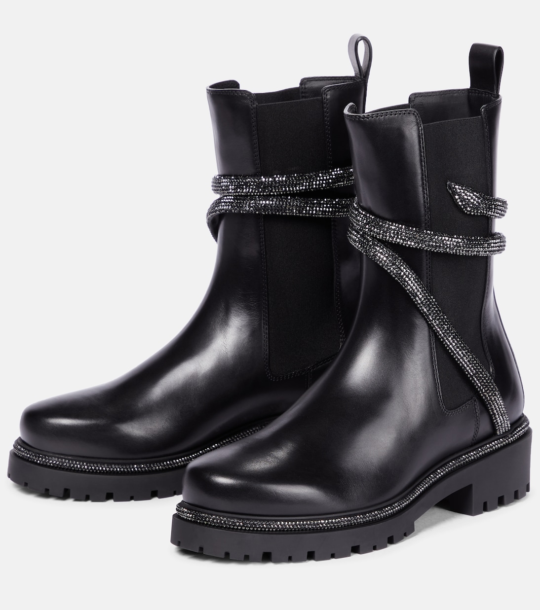 Cleo embellished leather Chelsea boots | Rene Caovilla