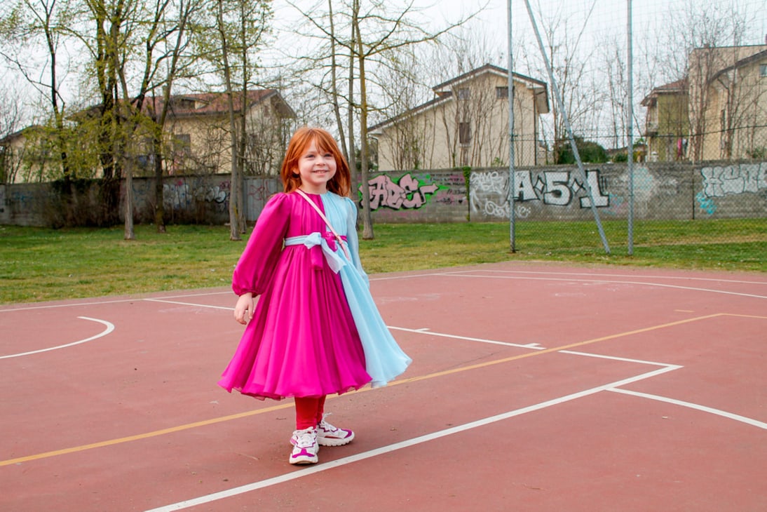 Robe en soie | Dolce&Gabbana Kids