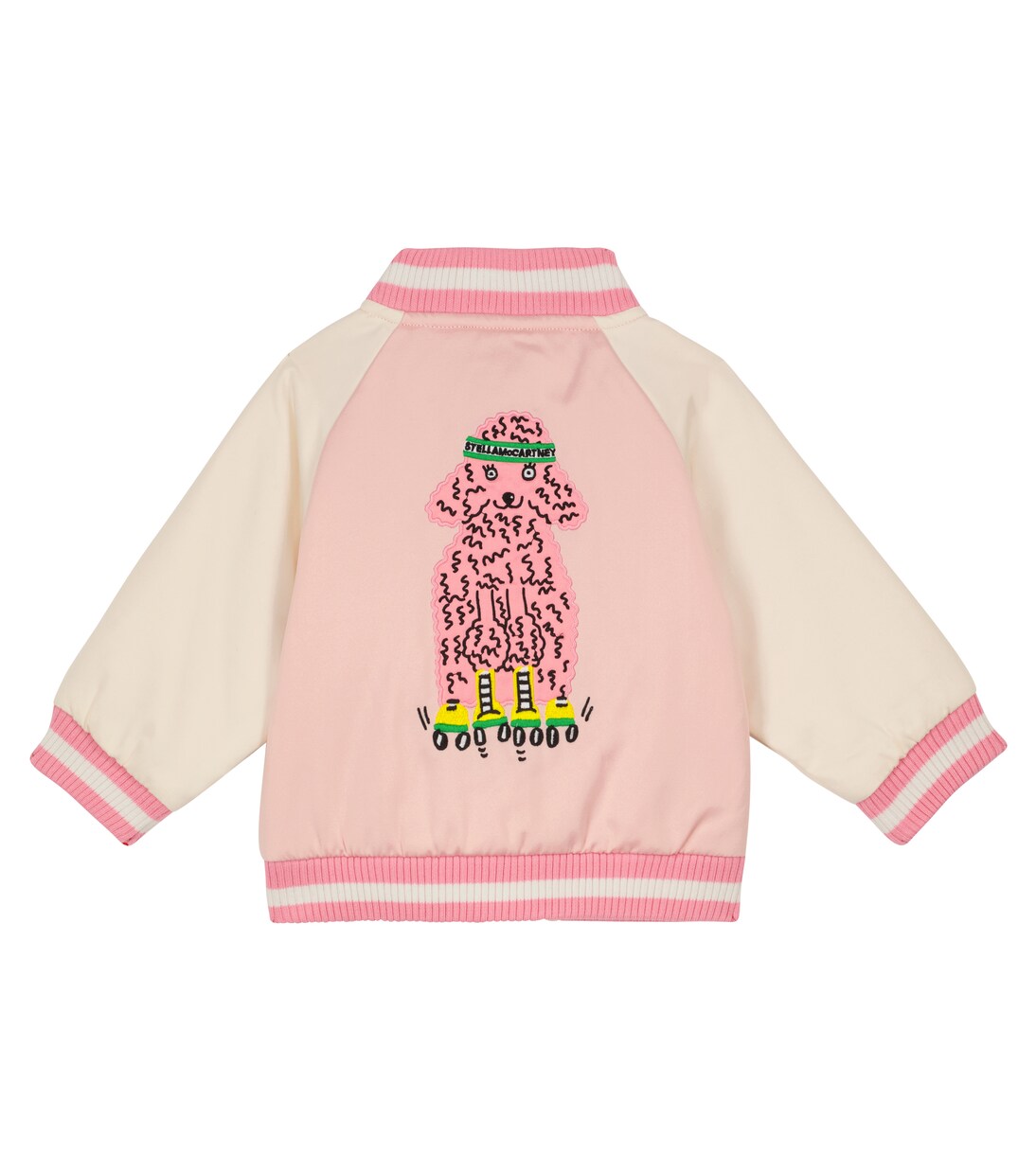 Baby - Bomber in raso con ricamo | Stella McCartney Kids