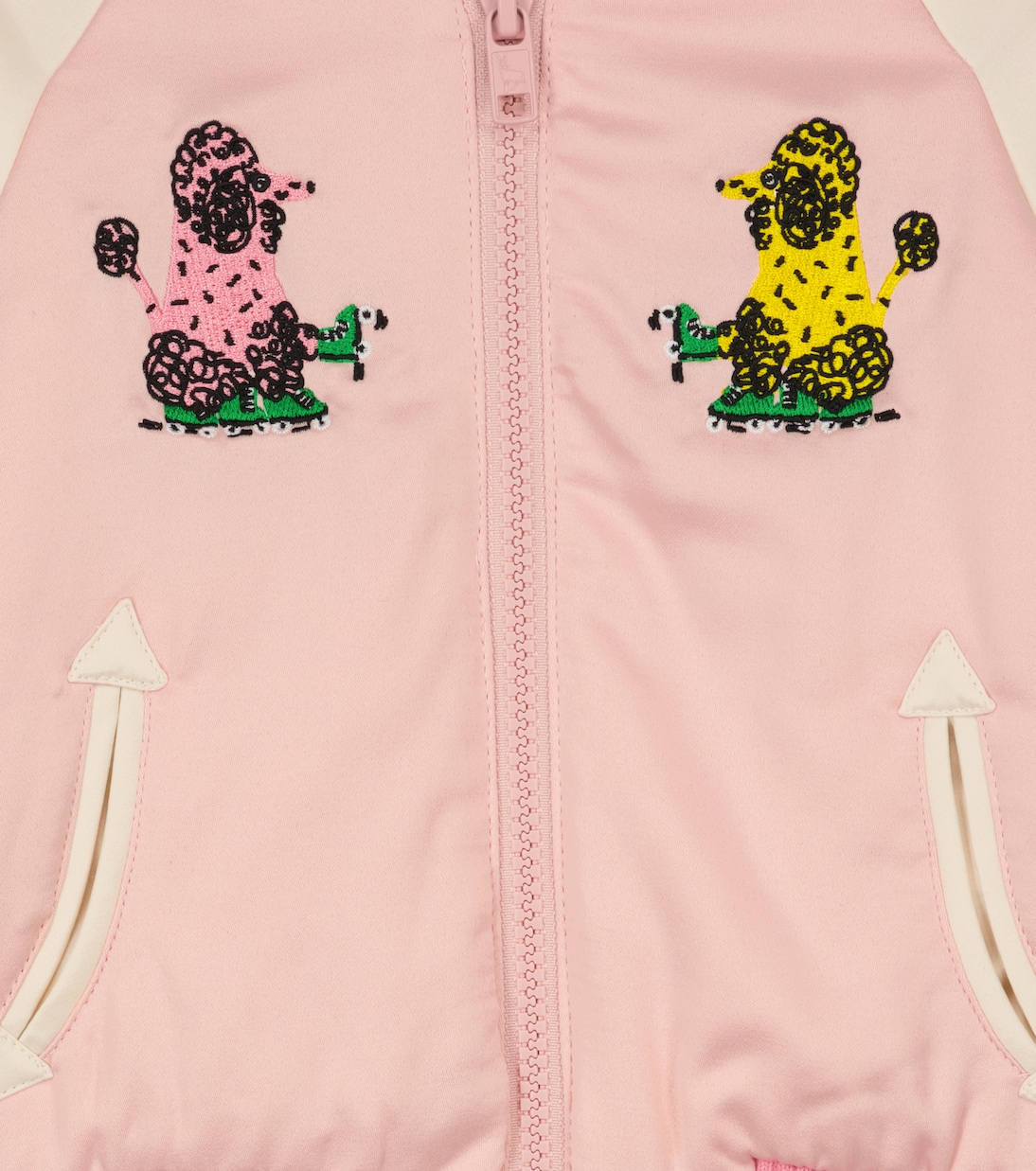 Baby - Bomber in raso con ricamo | Stella McCartney Kids