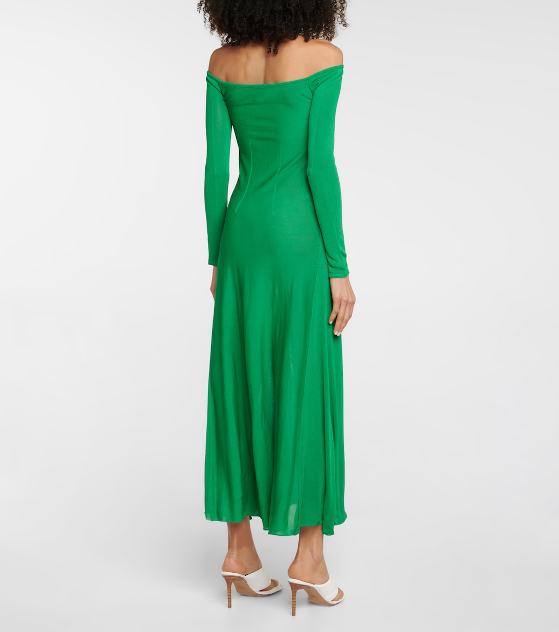 Off-Shoulder-Maxikleid La Robe Lagoa | Jacquemus