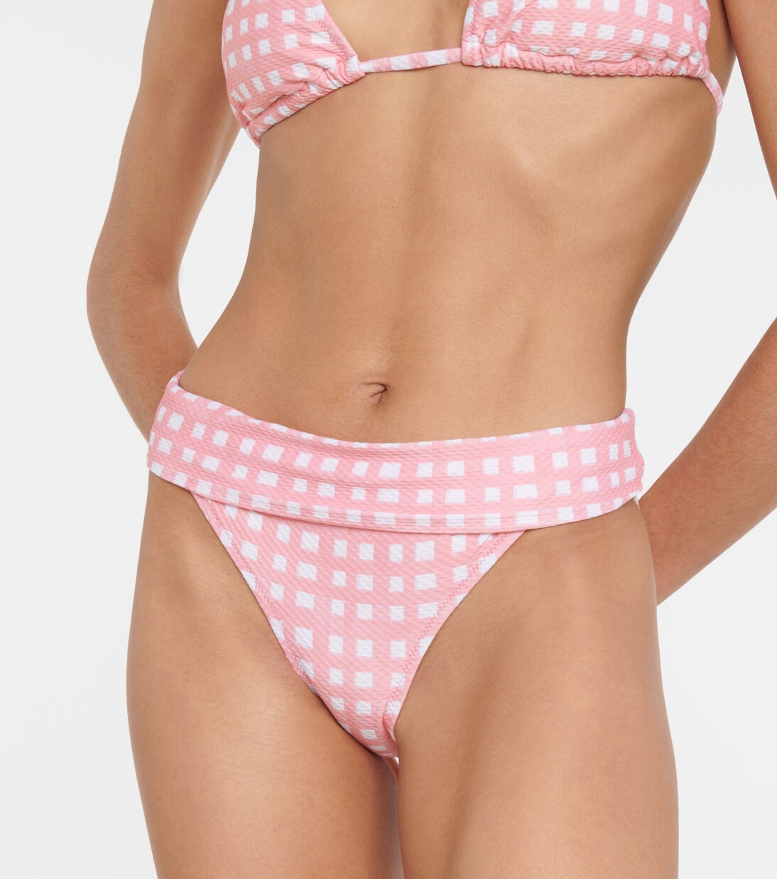 Culotte de bikini Capri à carreaux | Heidi Klein