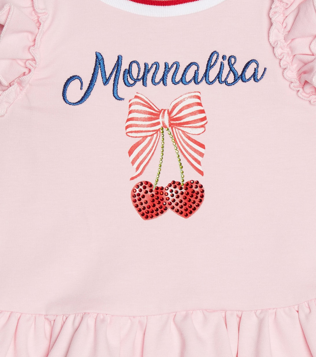Baby embellished cotton-blend dress | Monnalisa