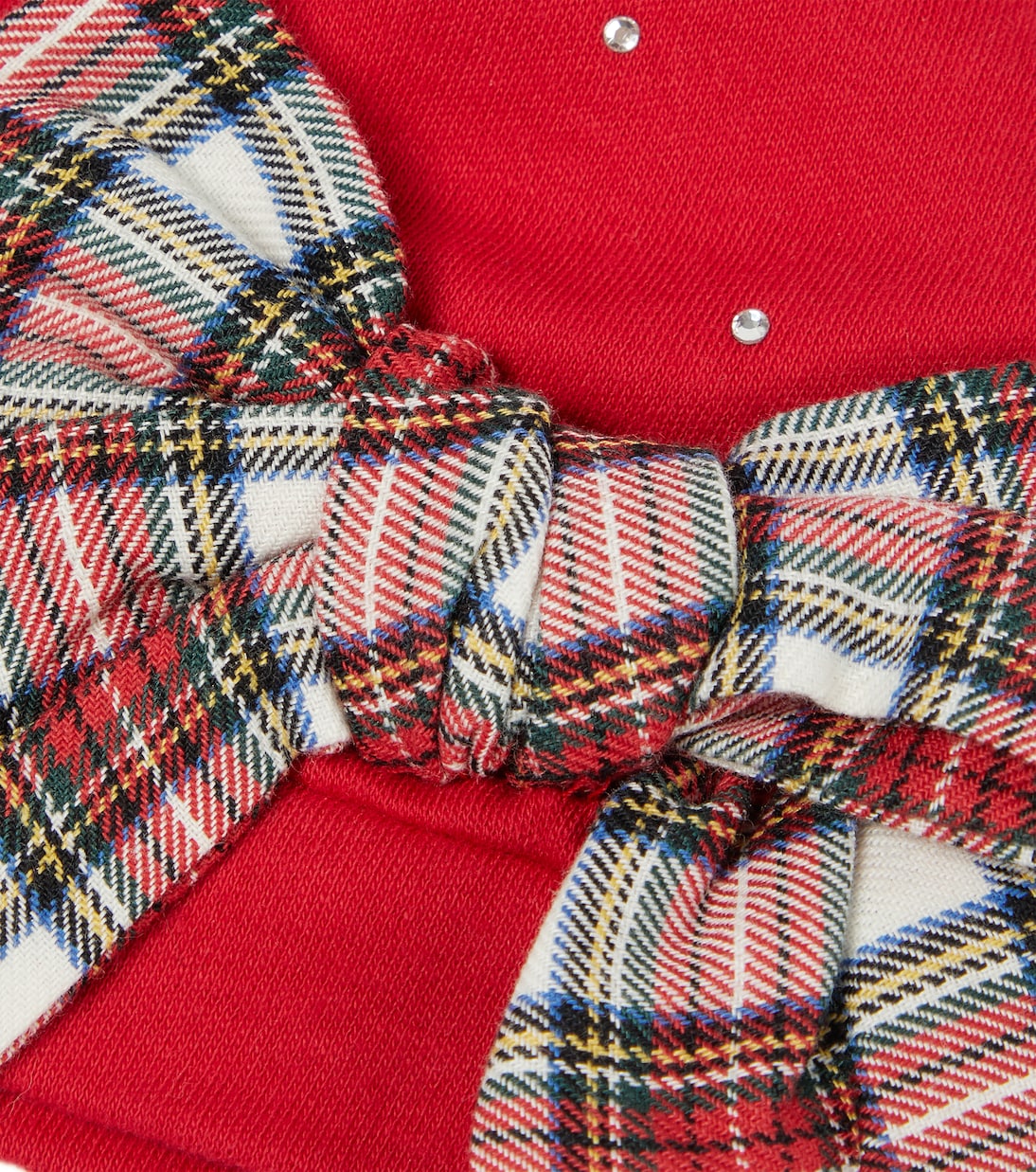 Bow-trimmed embellished hat | Monnalisa