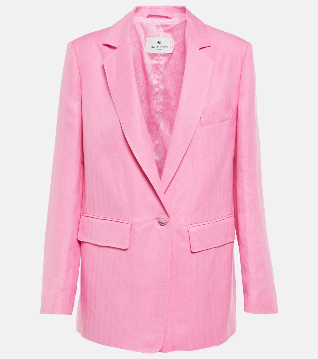 Blazer aus Seide und Leinen | Etro