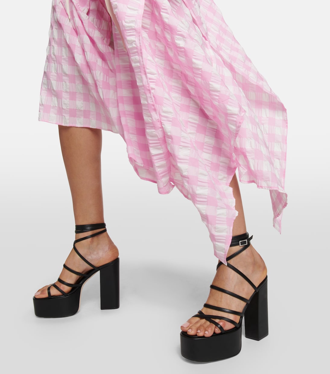 Plateausandalen Evita aus Leder | Paris Texas