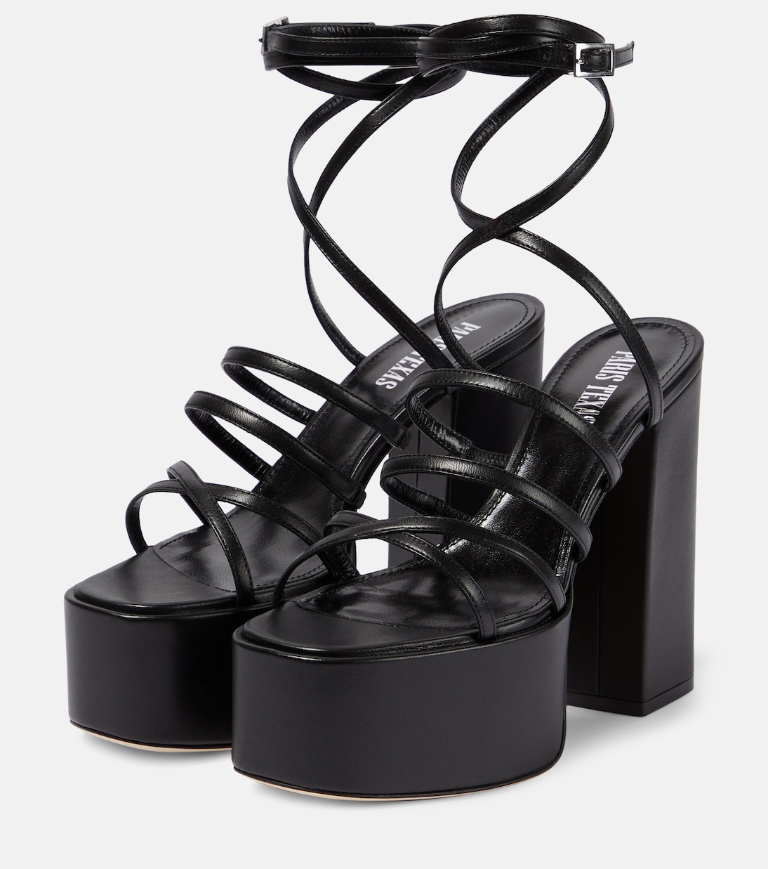 Plateausandalen Evita aus Leder | Paris Texas