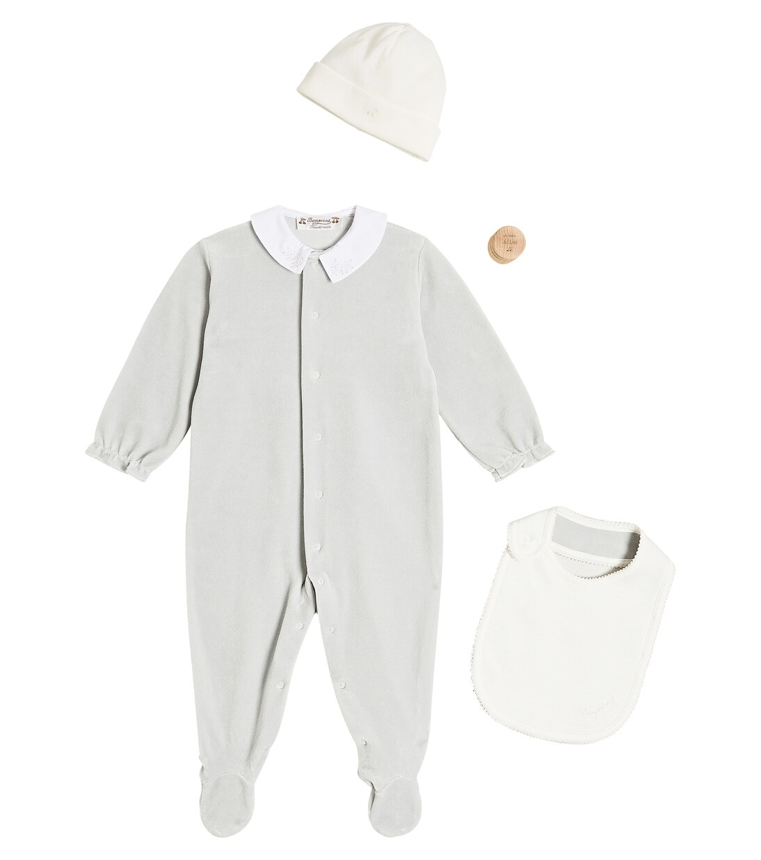 Baby onesie, hat and bib set | Bonpoint