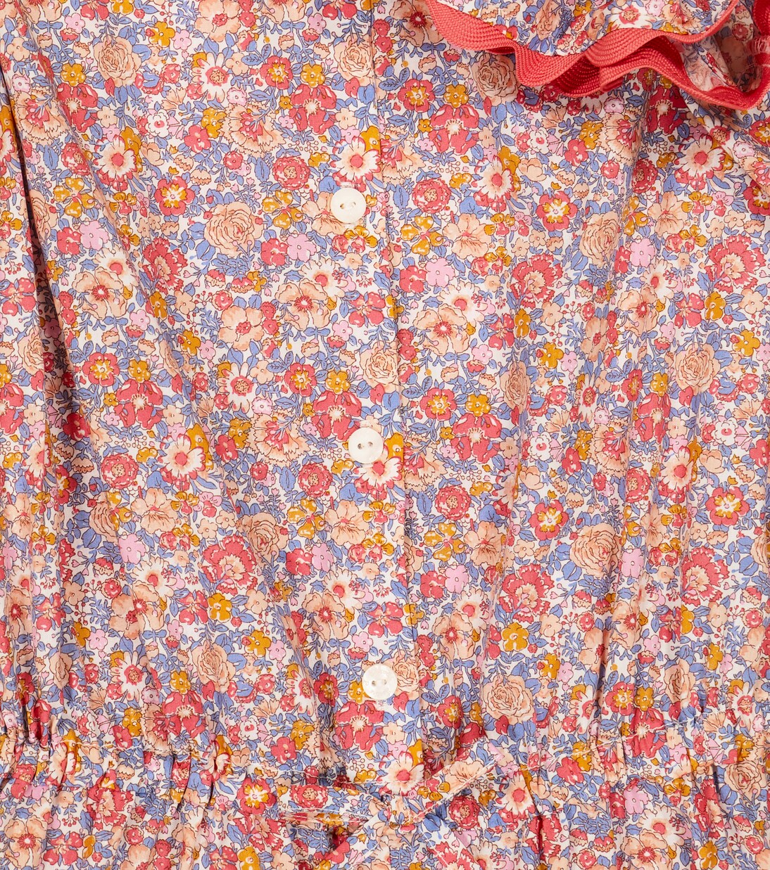 Embroidered floral cotton playsuit | Tartine et Chocolat