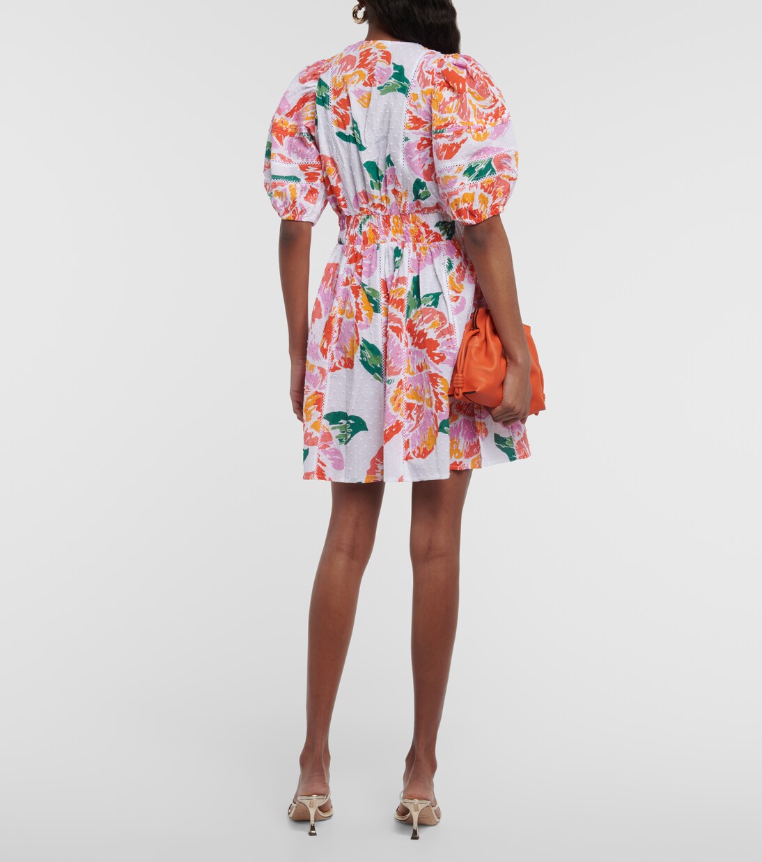 Robe Reina imprimée en coton | Poupette St Barth