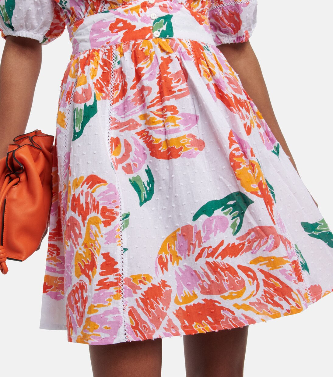 Robe Reina imprimée en coton | Poupette St Barth