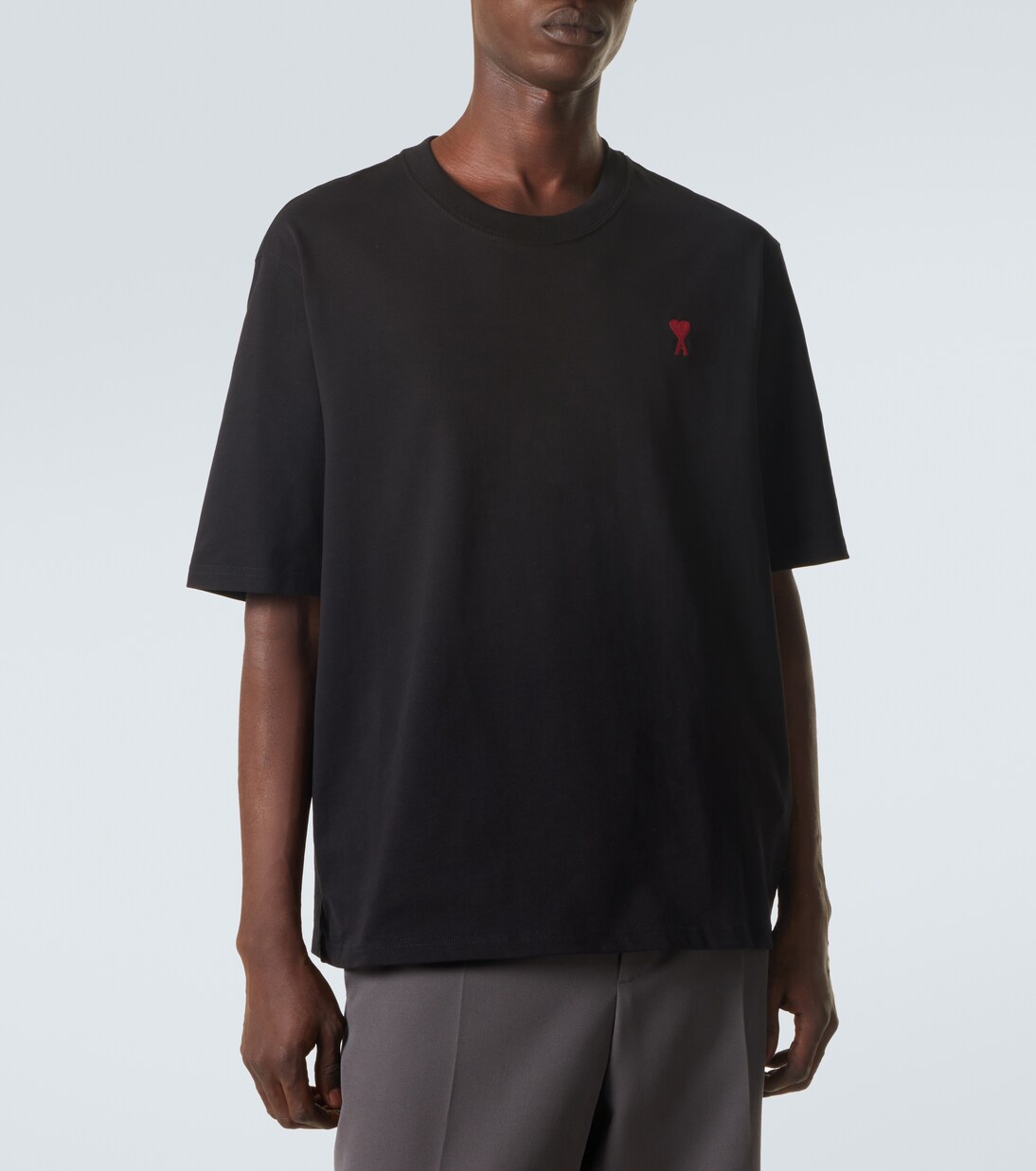 T-Shirt Ami de Cœur aus Baumwoll-Jersey | Ami Paris