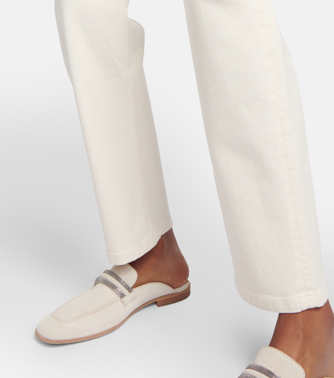 High-Rise-Hose aus Baumwolle | Brunello Cucinelli