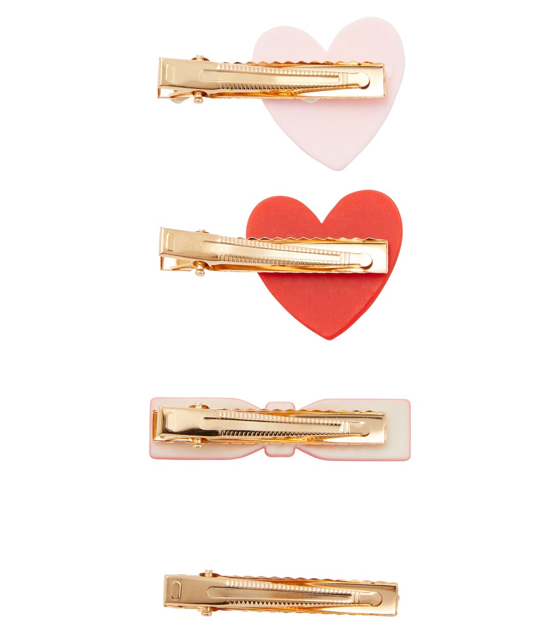 Set of 4 embellished hair clips | Monnalisa