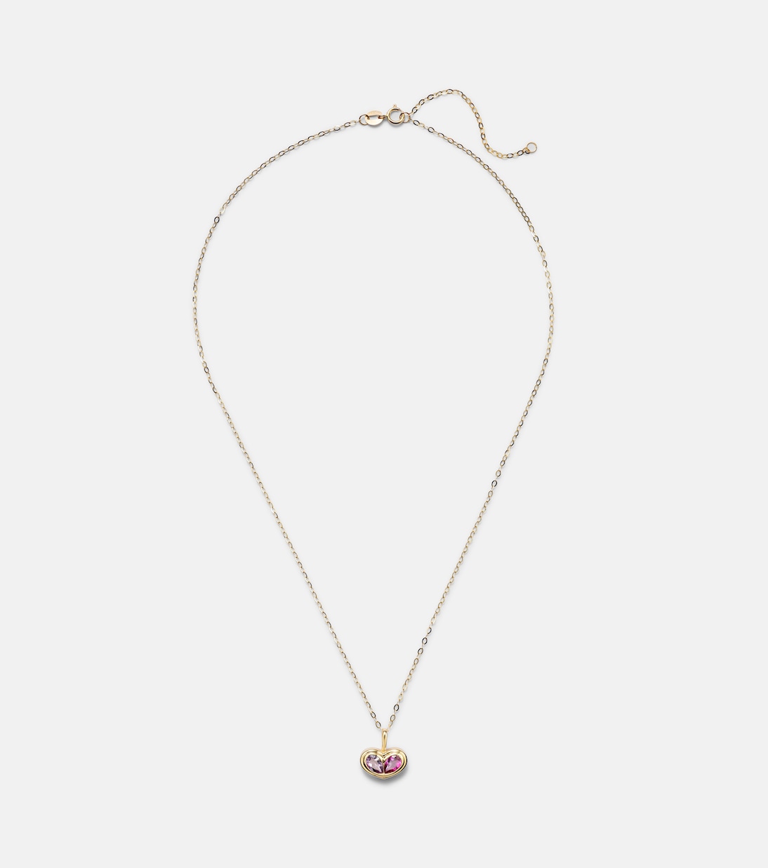 10kt gold pendant necklace with amethyst and topaz | Stone and Strand