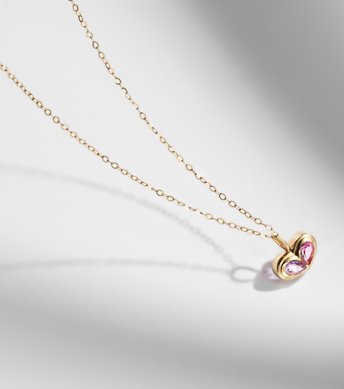 10kt gold pendant necklace with amethyst and topaz | Stone and Strand