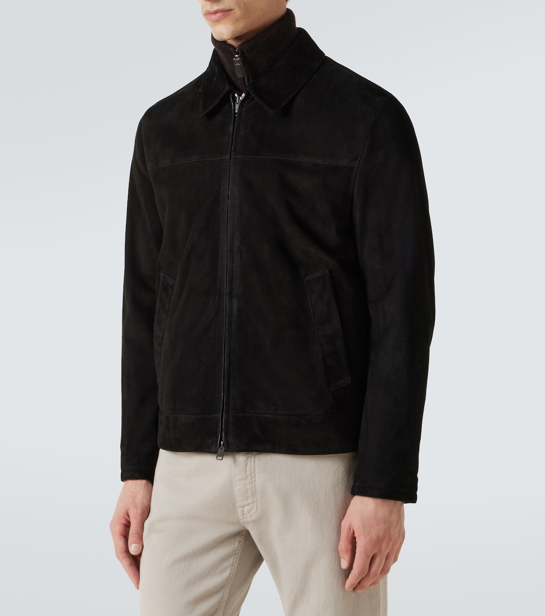 Suede blouson jacket | Brioni