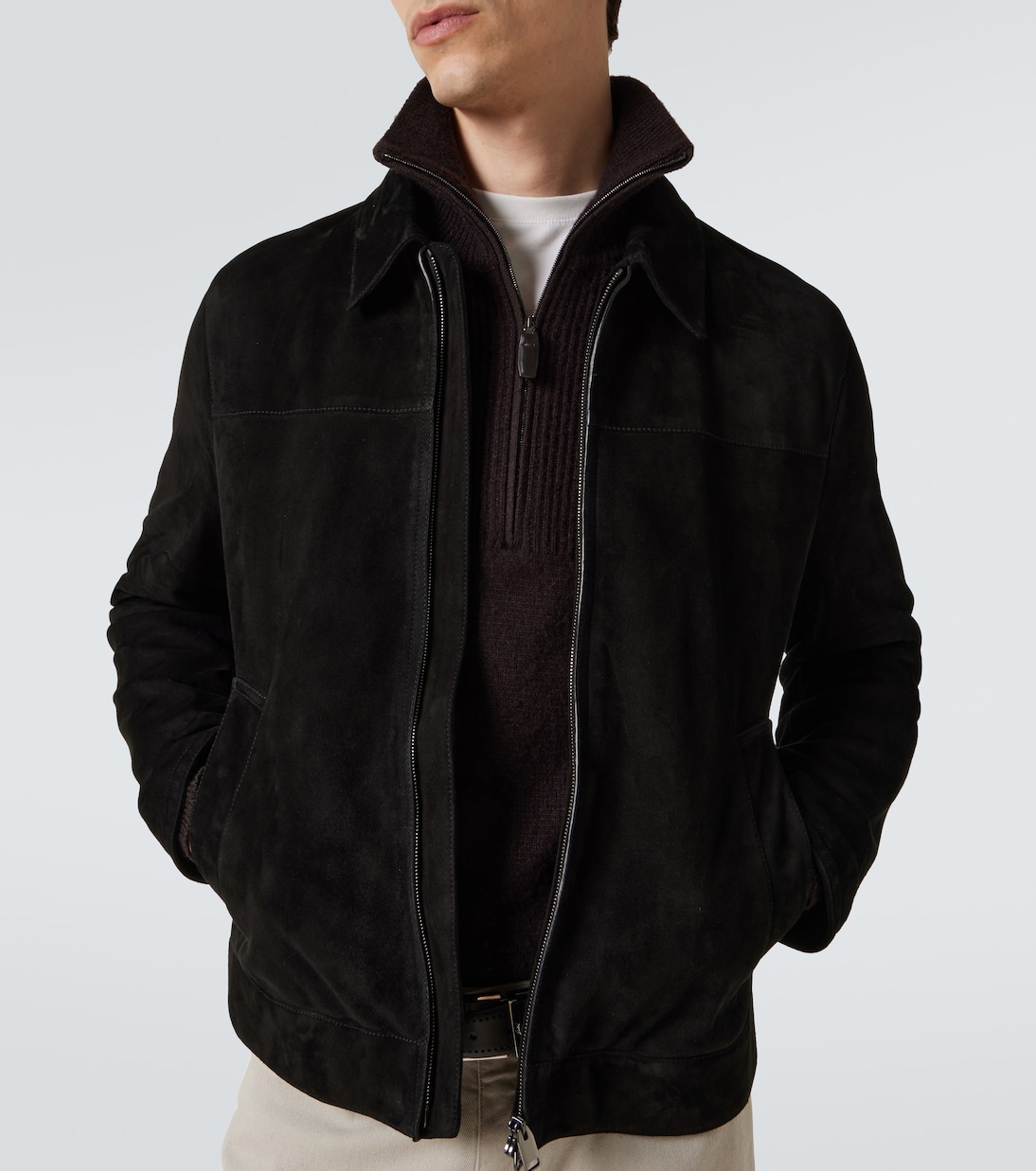 Suede blouson jacket | Brioni