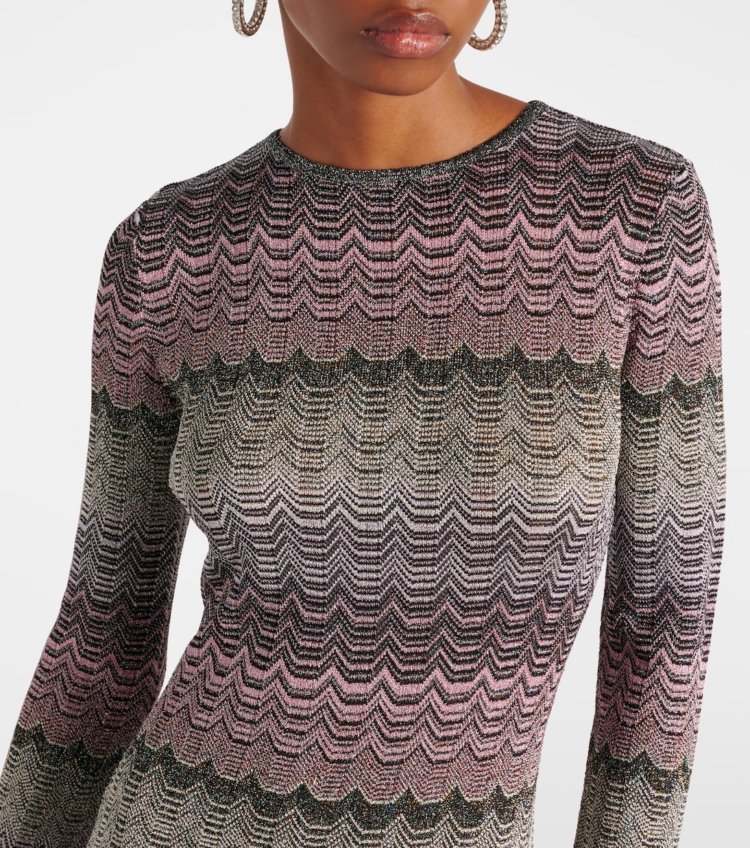 Open-back lamé maxi dress | Missoni