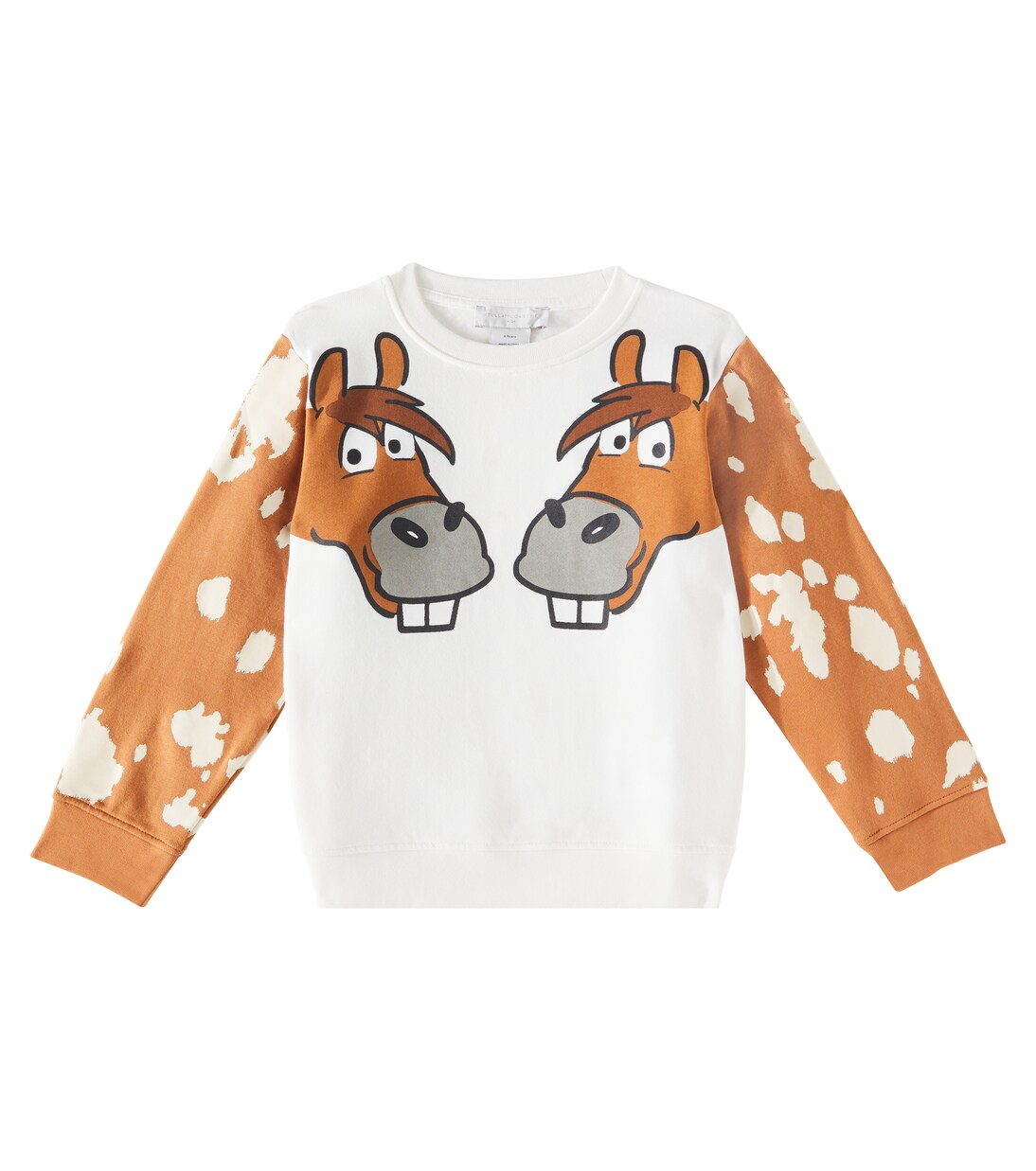 Printed cotton fleece sweatshirt | Stella McCartney Kids