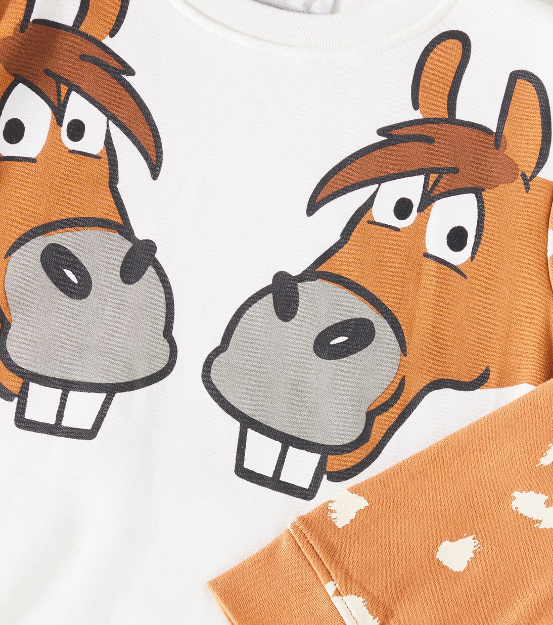 Printed cotton fleece sweatshirt | Stella McCartney Kids