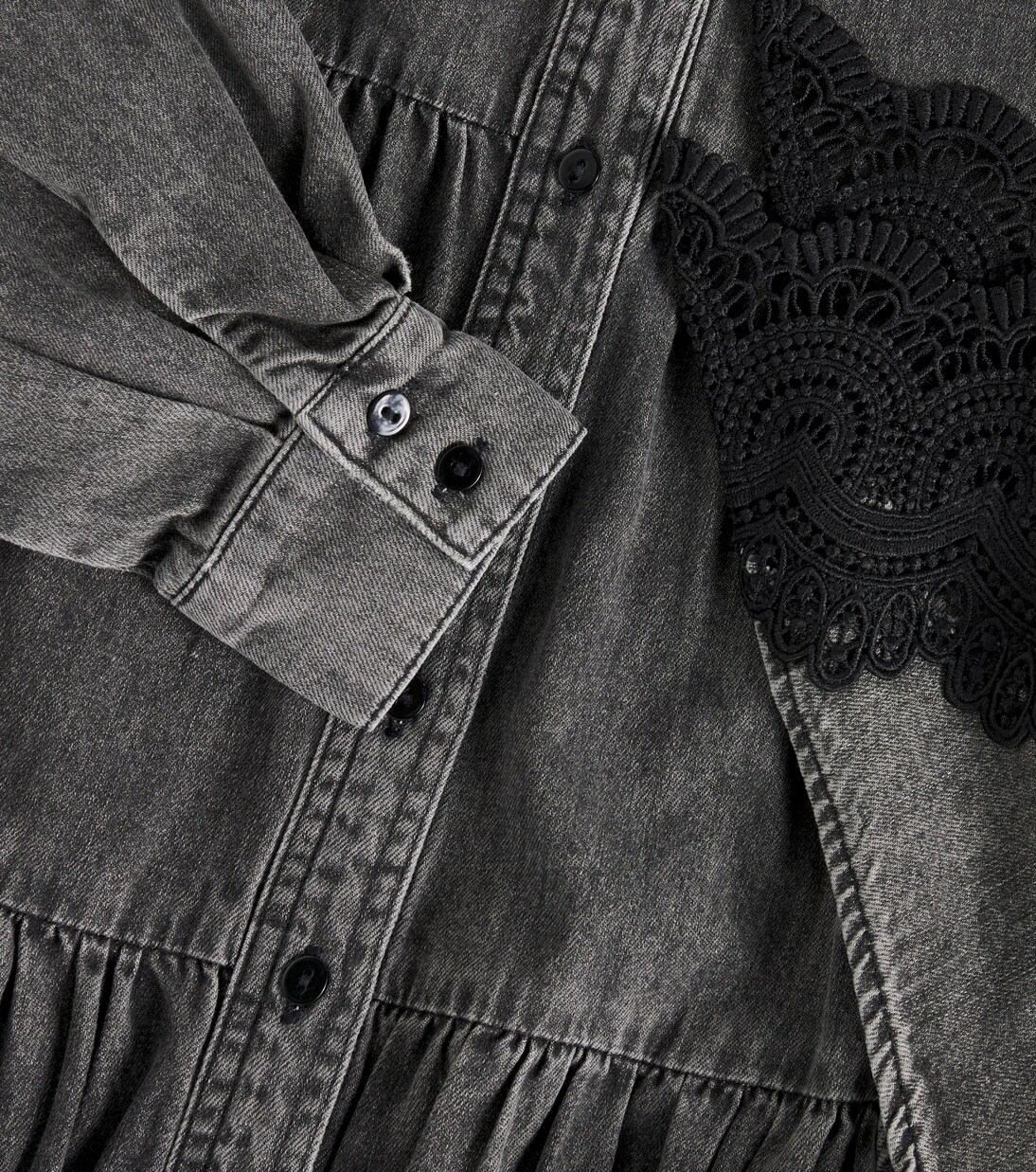 Robe en coton à dentelle | Petite Amalie  