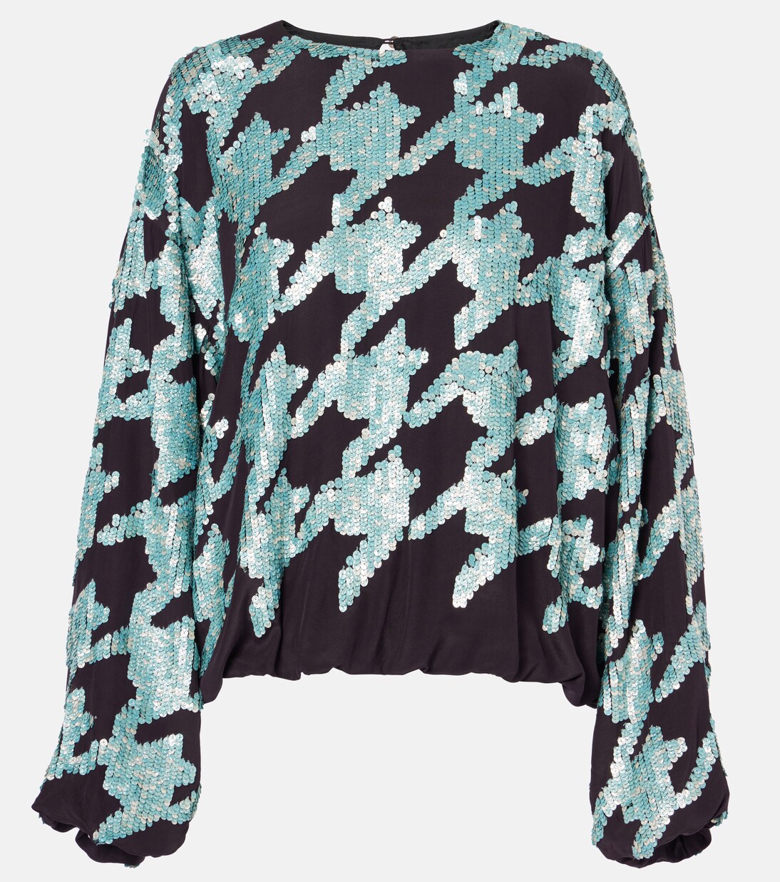Sweat-shirt en soie à sequins | Dries Van Noten