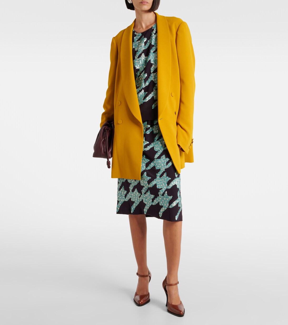 Sweat-shirt en soie à sequins | Dries Van Noten