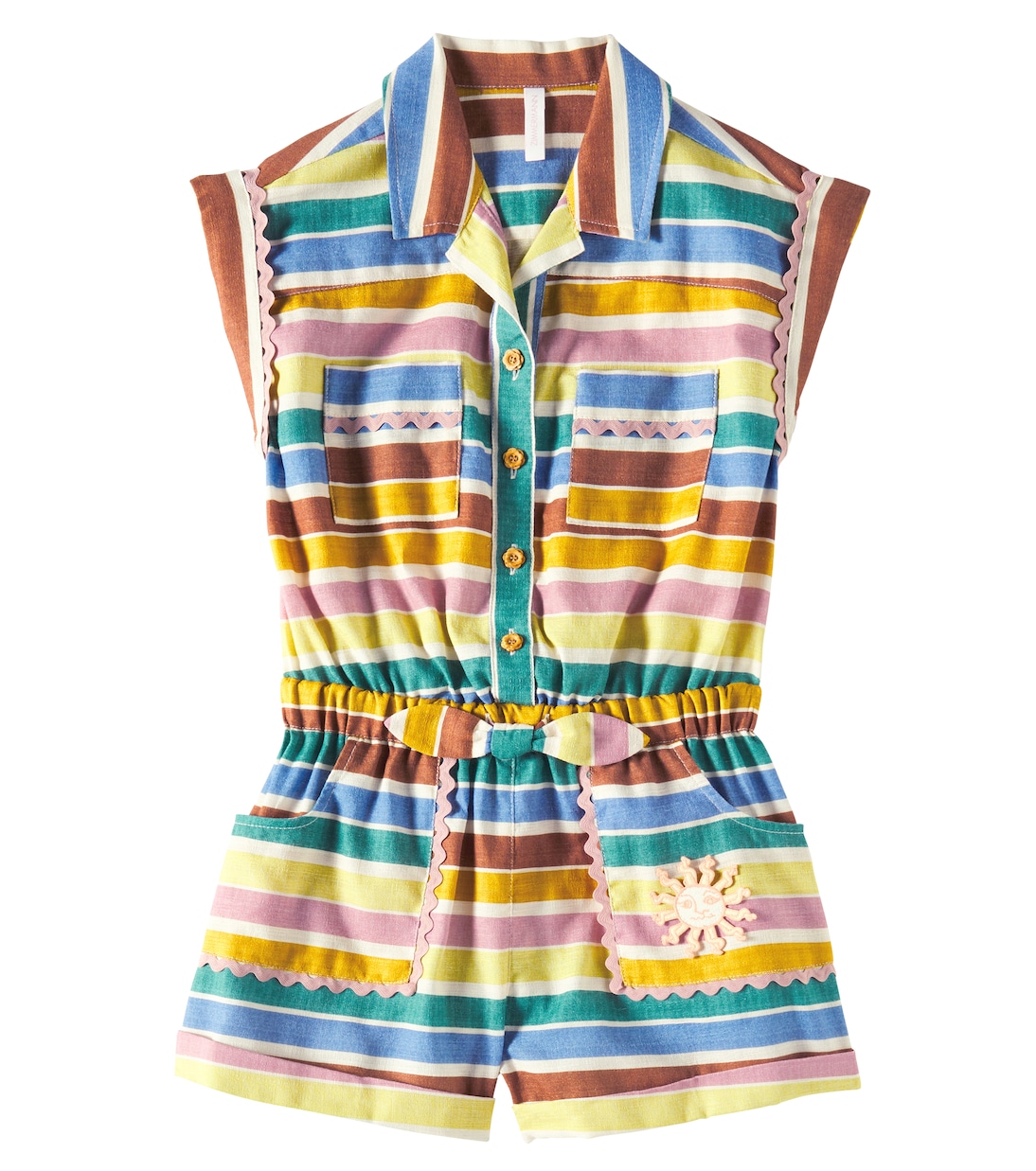 Pagliaccetto Everley in cotone a righe | Zimmermann Kids