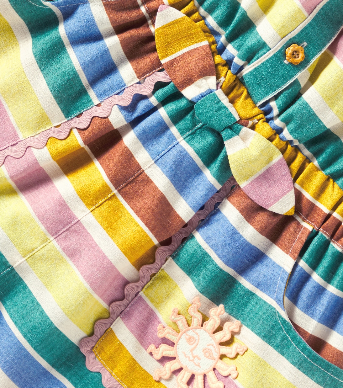 Pagliaccetto Everley in cotone a righe | Zimmermann Kids