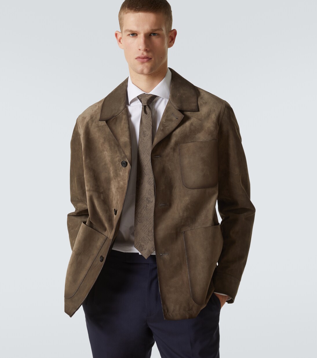 Cravate en soie imprimée | Berluti