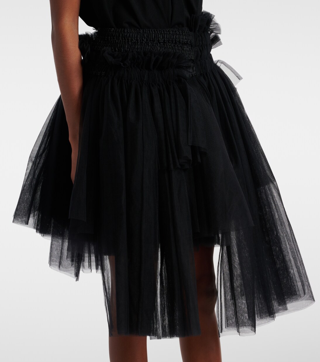 Midirock aus Mesh | Noir Kei Ninomiya