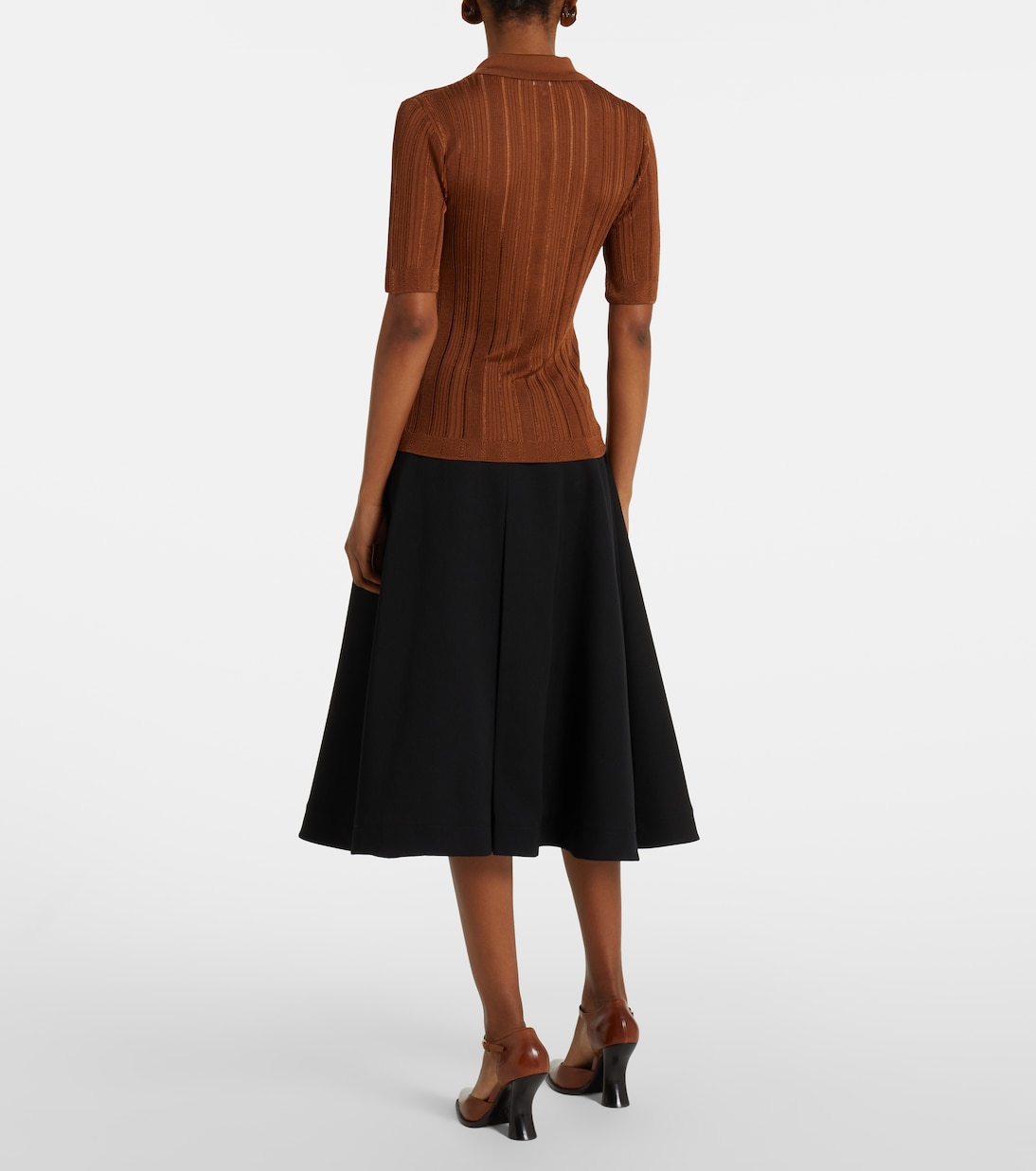 Polohemd Laddered aus Rippstrick | Frame