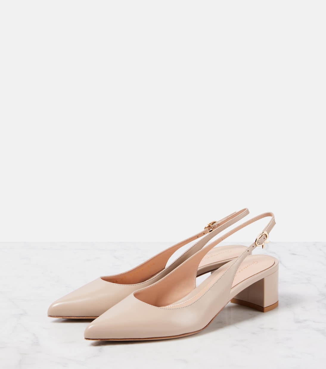 45 leather slingback pumps | Gianvito Rossi