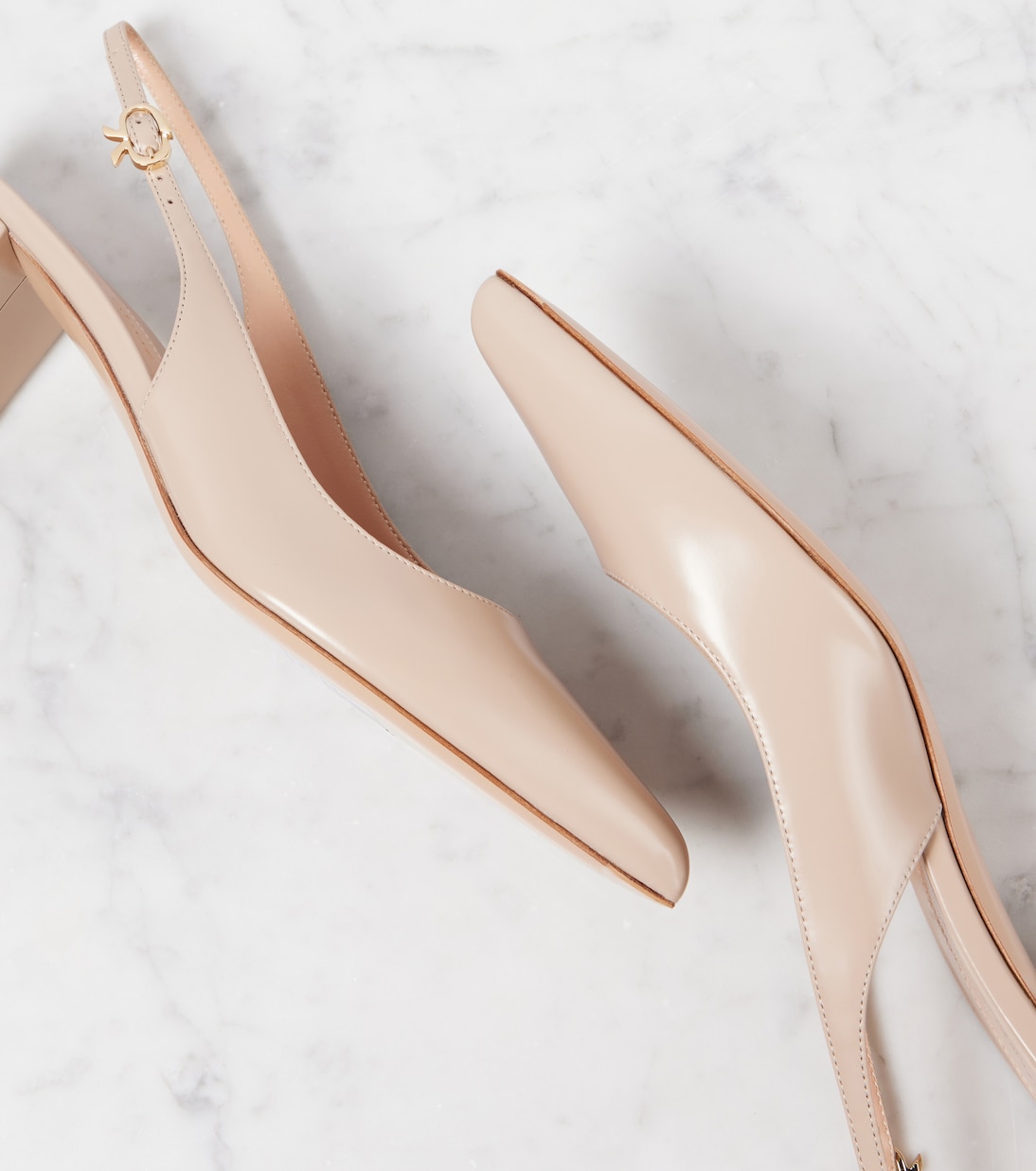 45 leather slingback pumps | Gianvito Rossi