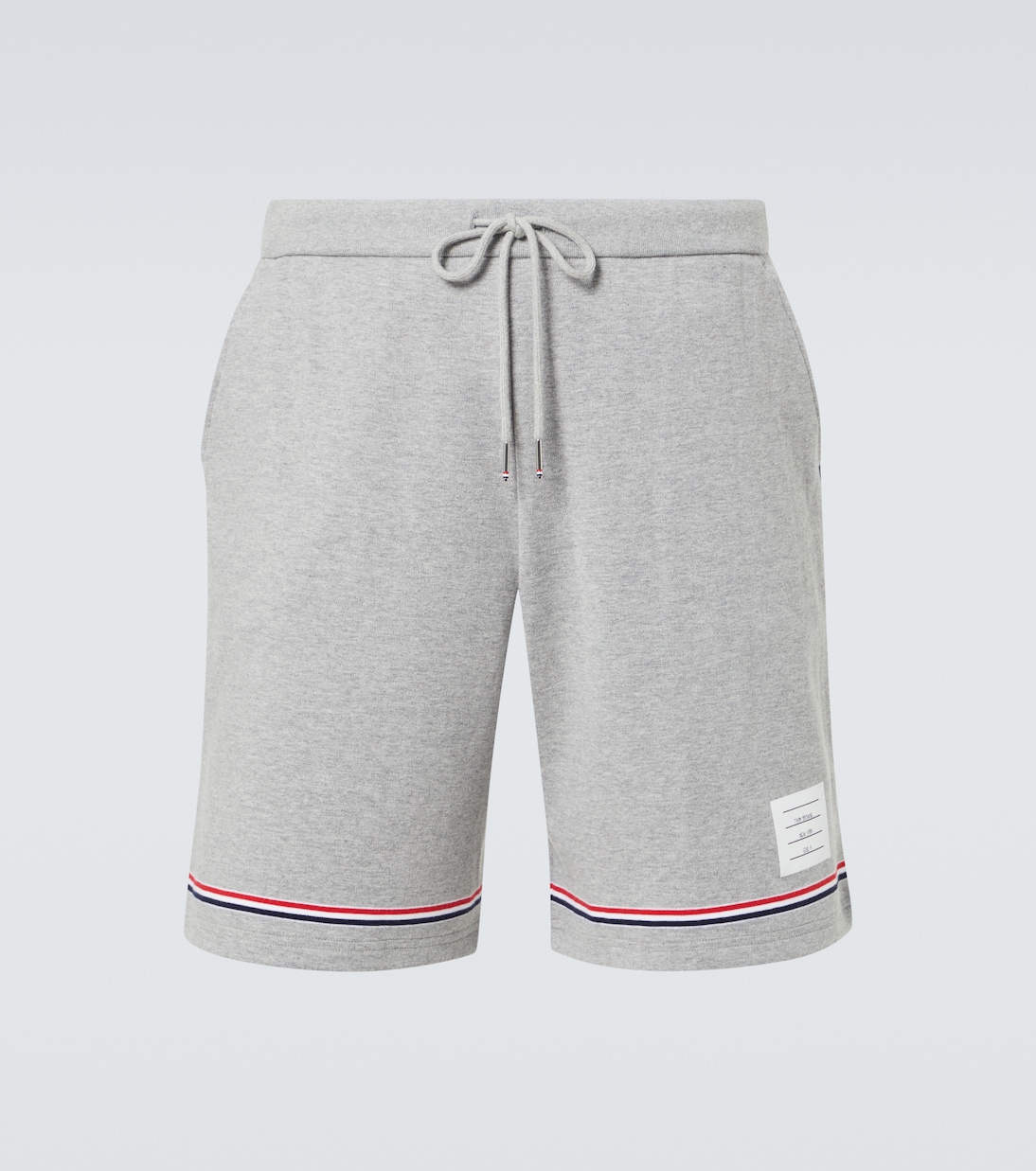 Shorts de mezcla de algodón a rayas | Thom Browne