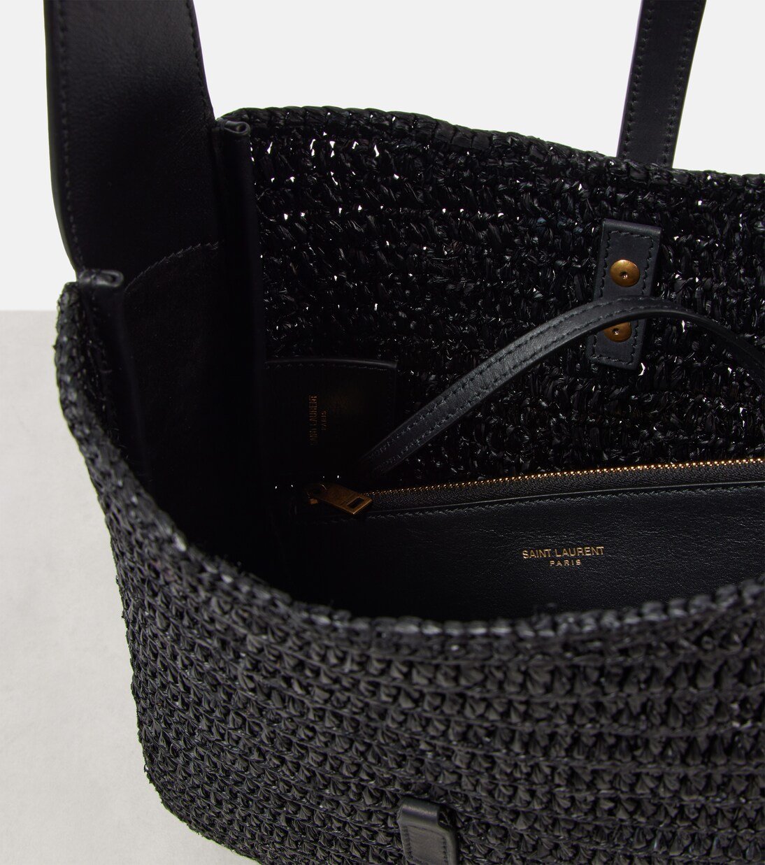 حقيبة للكتف من الرافيا Le 5 à 7 Supple Small | Saint Laurent