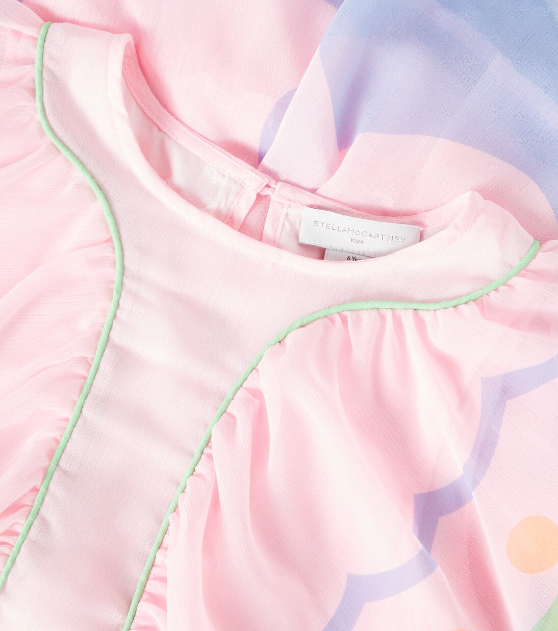 Ruffled embroidered dress | Stella McCartney Kids