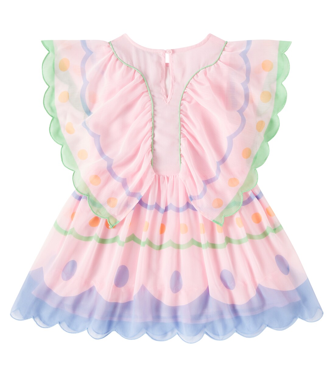 Ruffled embroidered dress | Stella McCartney Kids