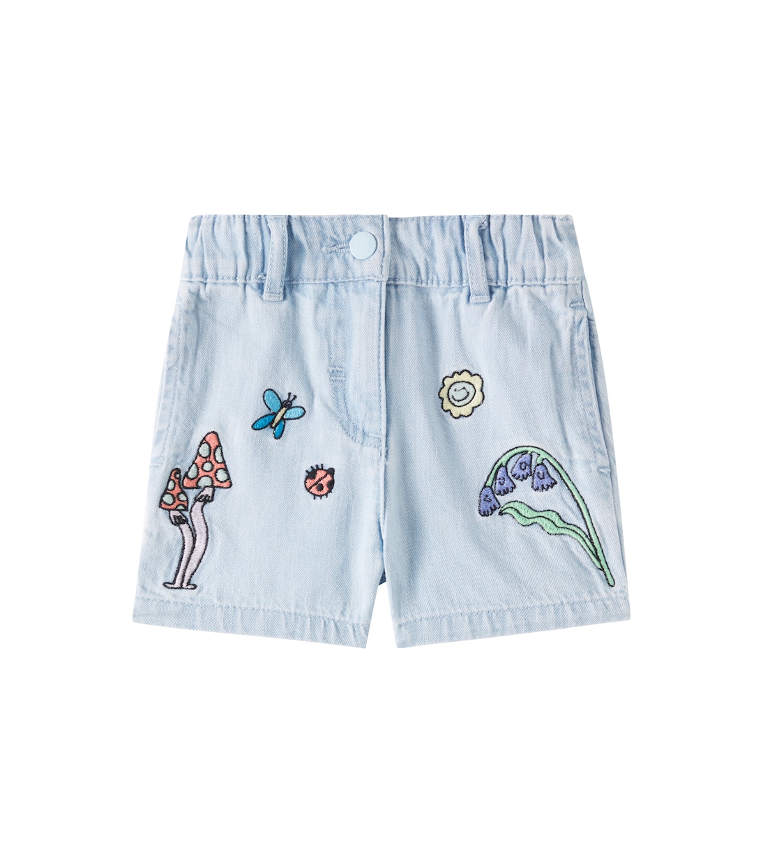 Baby embroidered denim shorts | Stella McCartney Kids