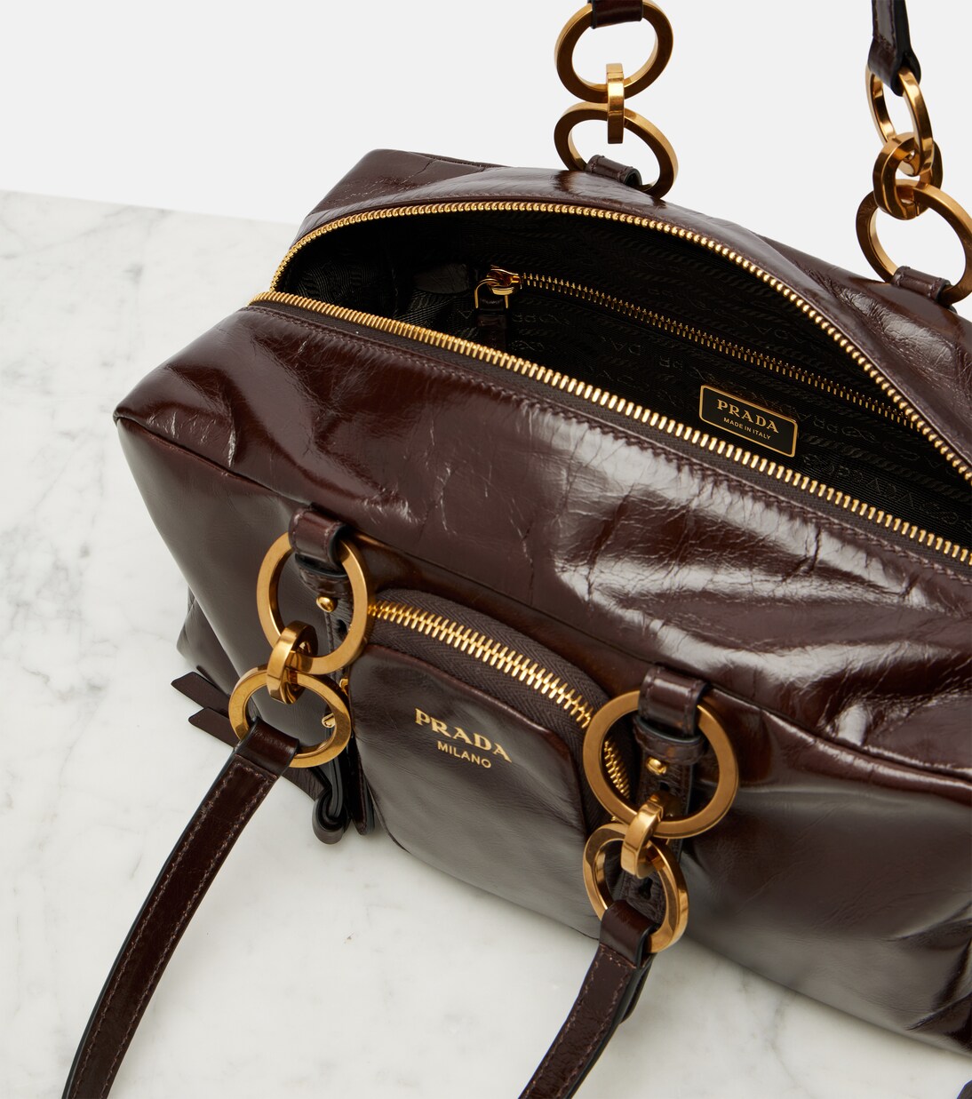 Sac Prada Dangle Medium en cuir | Prada