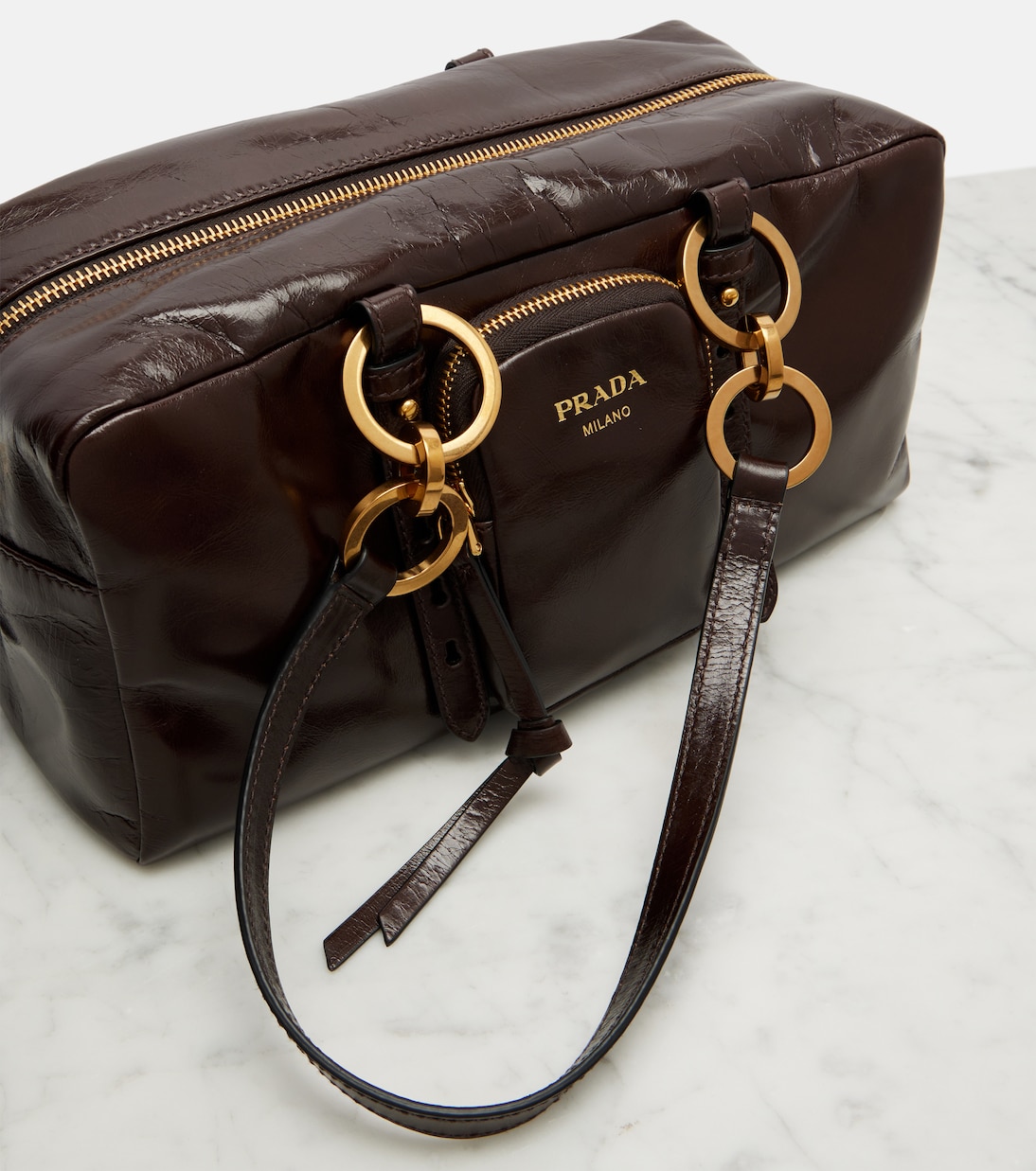 Sac Prada Dangle Medium en cuir | Prada