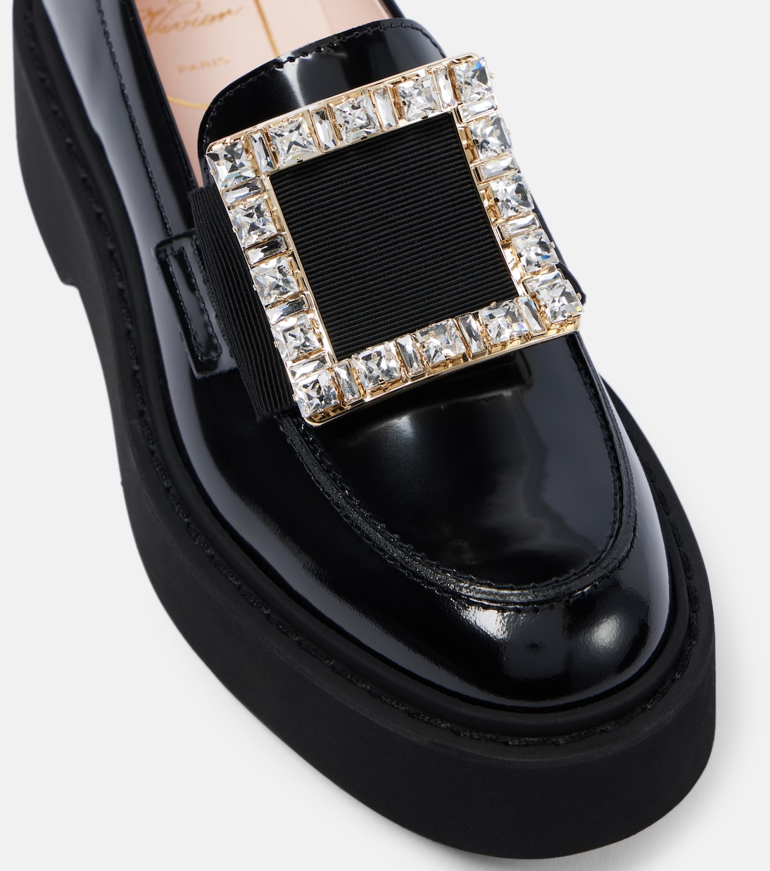 Verzierte Plateau-Loafers Viv’ Rangers aus Leder | Roger Vivier
