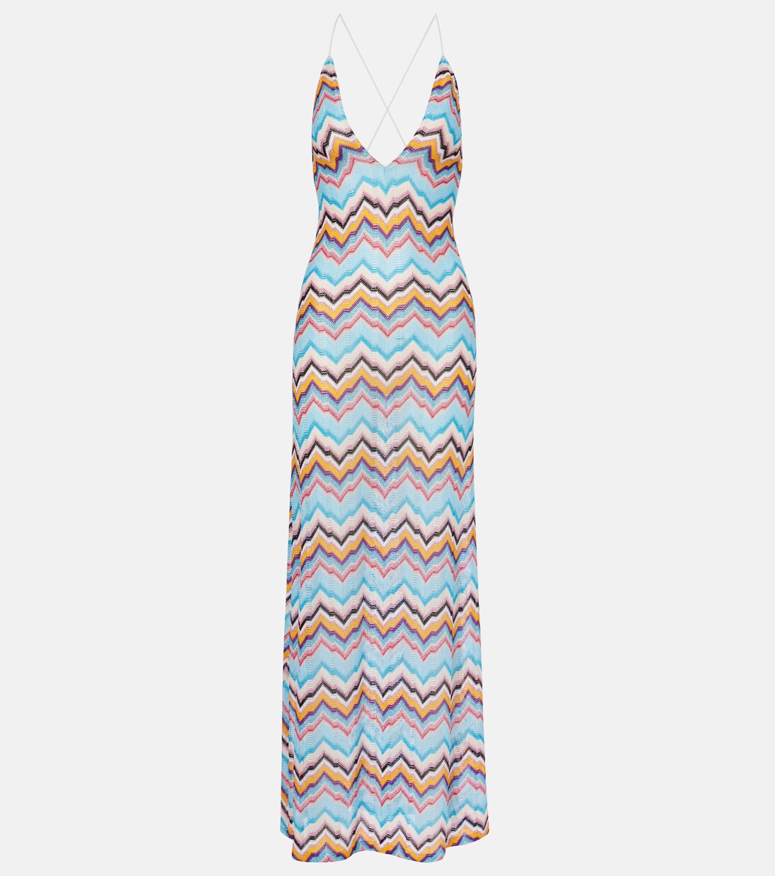 Zigzag lamé beach dress | Missoni