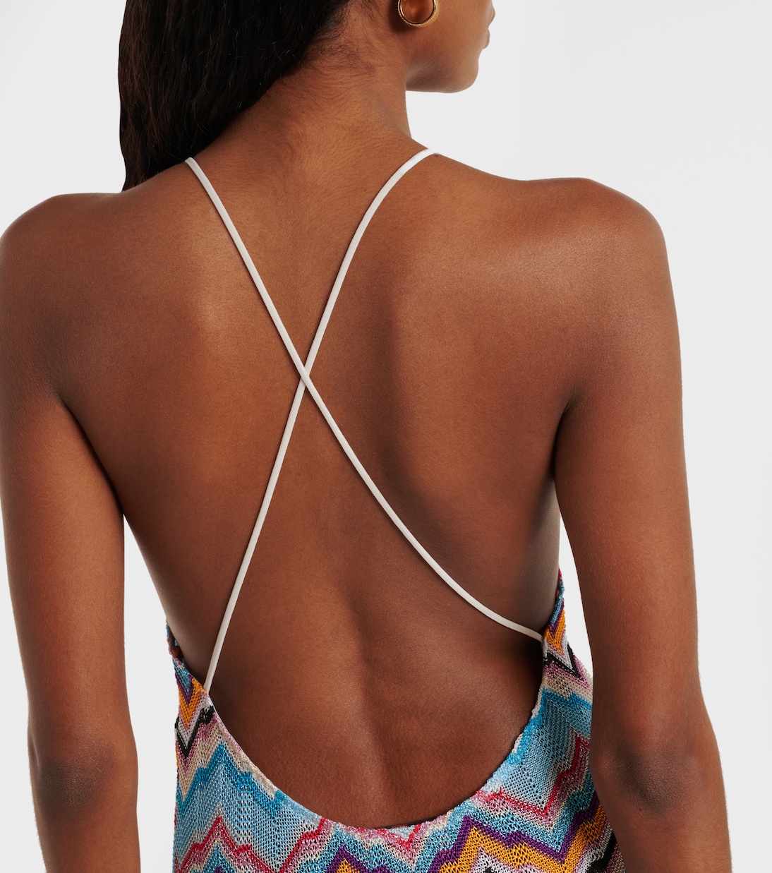 Zigzag lamé beach dress | Missoni